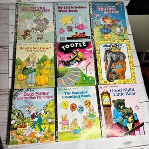 Little Golden Book Lot of 9 Like New Children’s Classics Bugs Bunny Mother Goose
